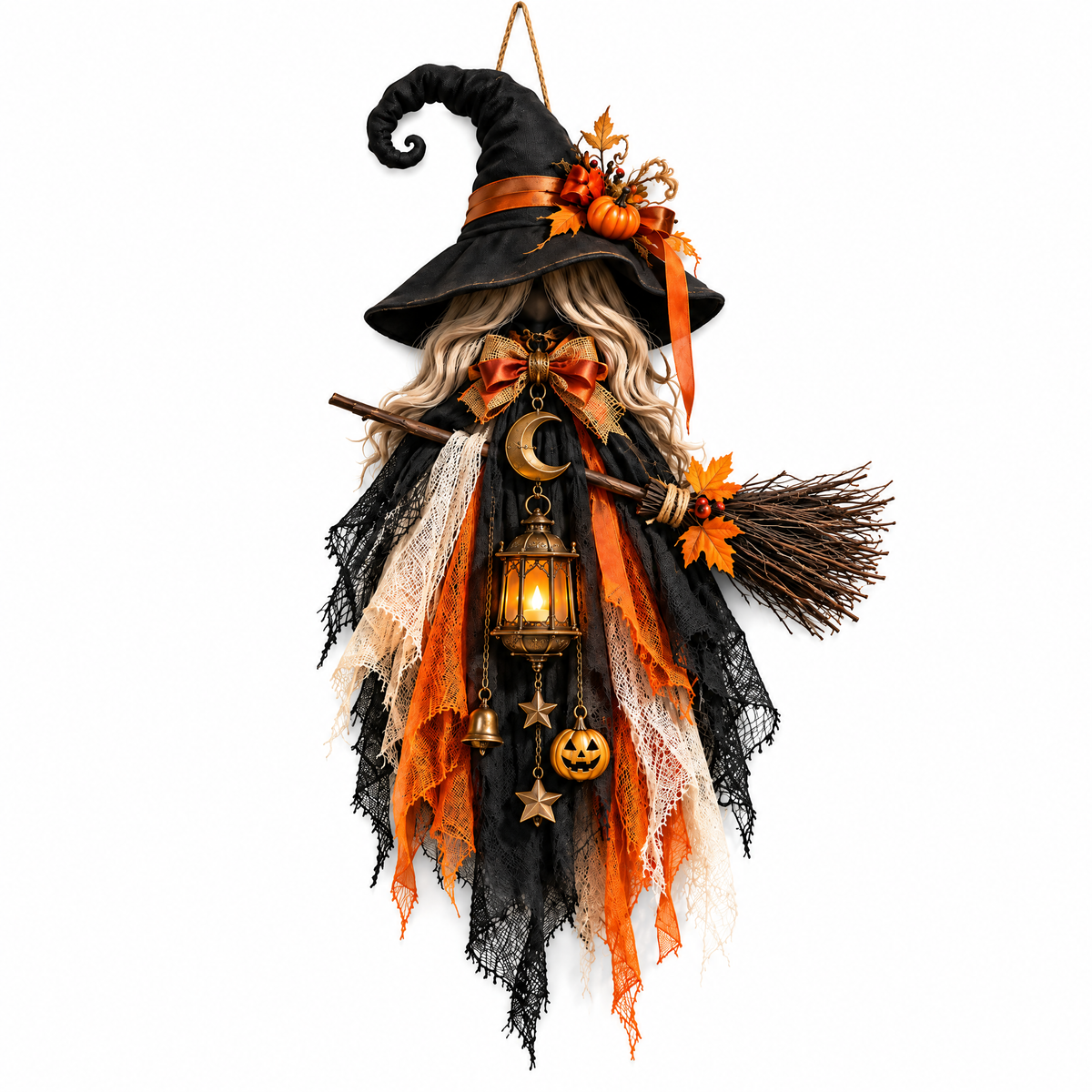 Merondell™ Hanging Witch Halloween Door Decoration