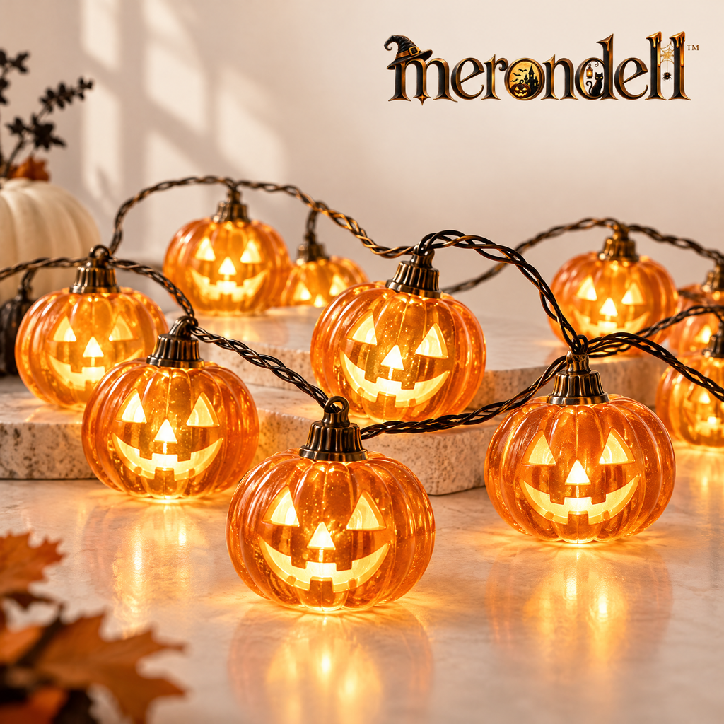Merondell™ Glowing Jack-O'-Lantern String Lights