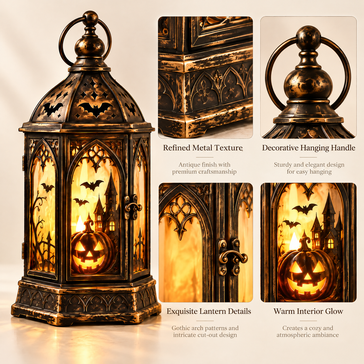 Merondell™ Gothic Haunted House Halloween Lantern