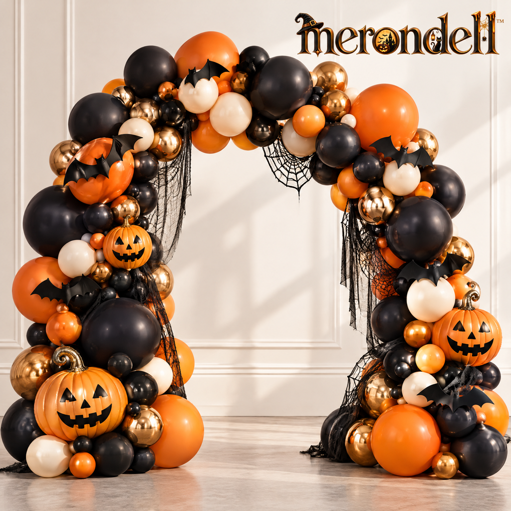Merondell™ Halloween Pumpkin Balloon Arch Kit