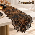 Merondell™ Gothic Spiderweb Halloween Table Runner