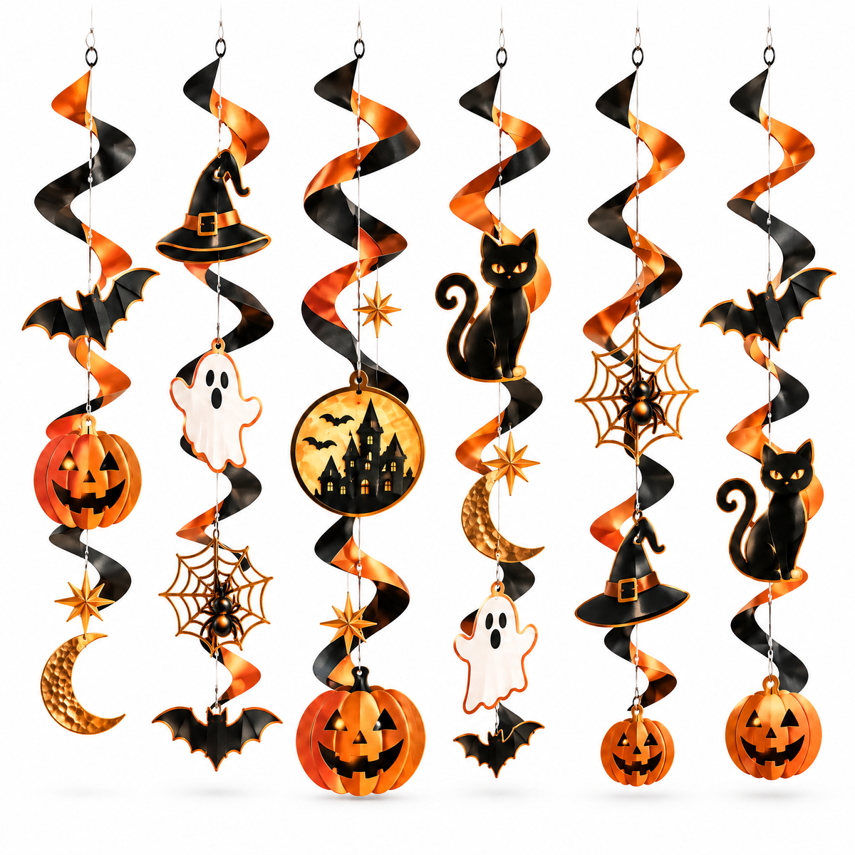 Merondell™ Halloween Hanging Swirl Decoration Set